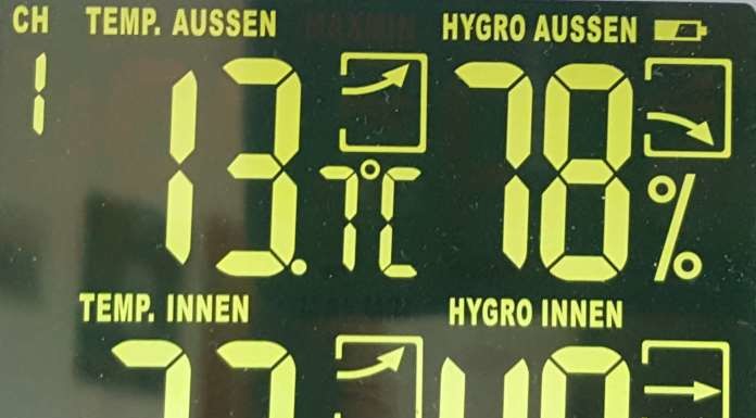 Langzeitmessungund Langzeitspeicherung mit Hygrometer Datenlogger